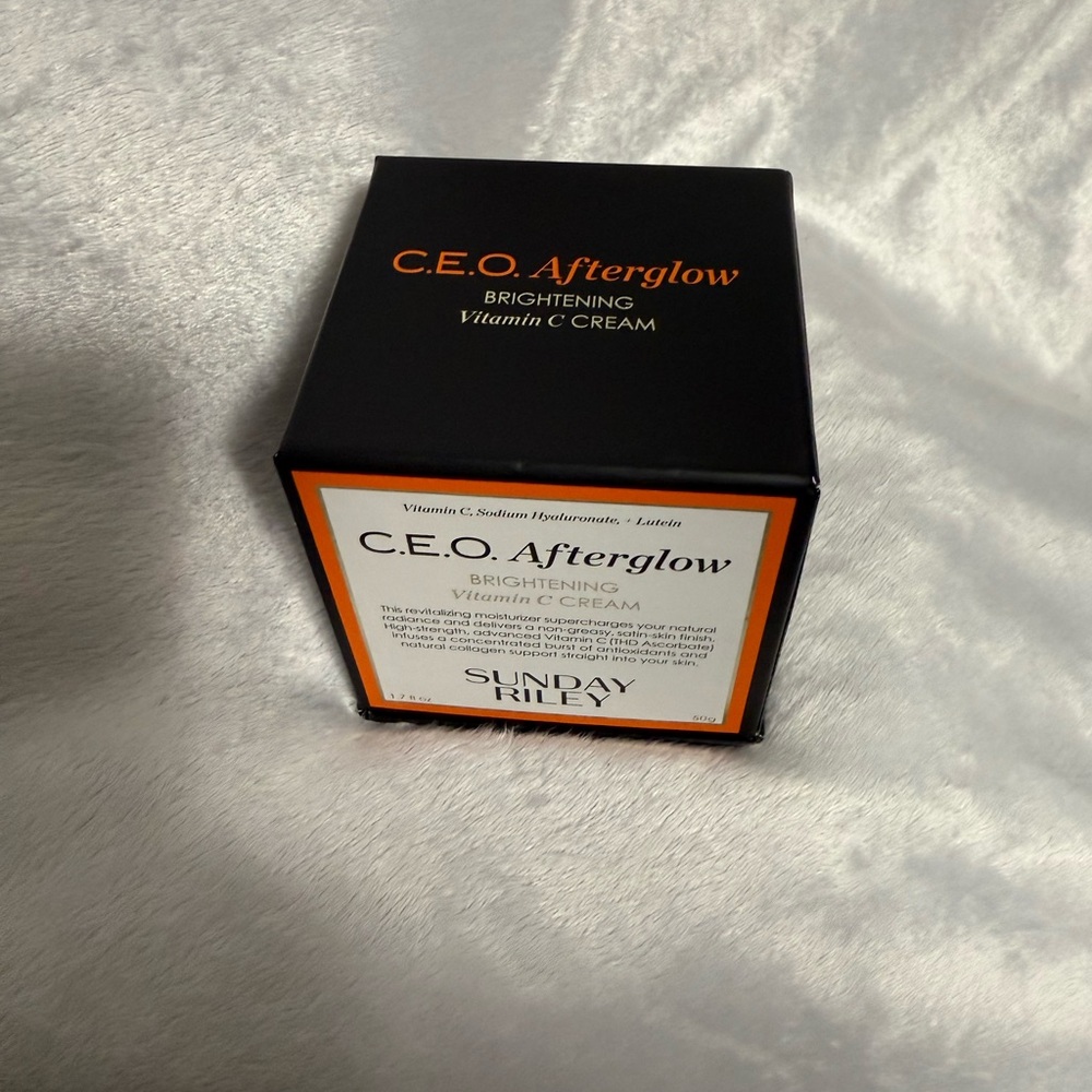 🧡🍊 NWT Sunday Riley C.E.O. Afterglow Brightening Vitamin C Gel Cream w/Bonus🍊🧡 - Picture 6 of 7